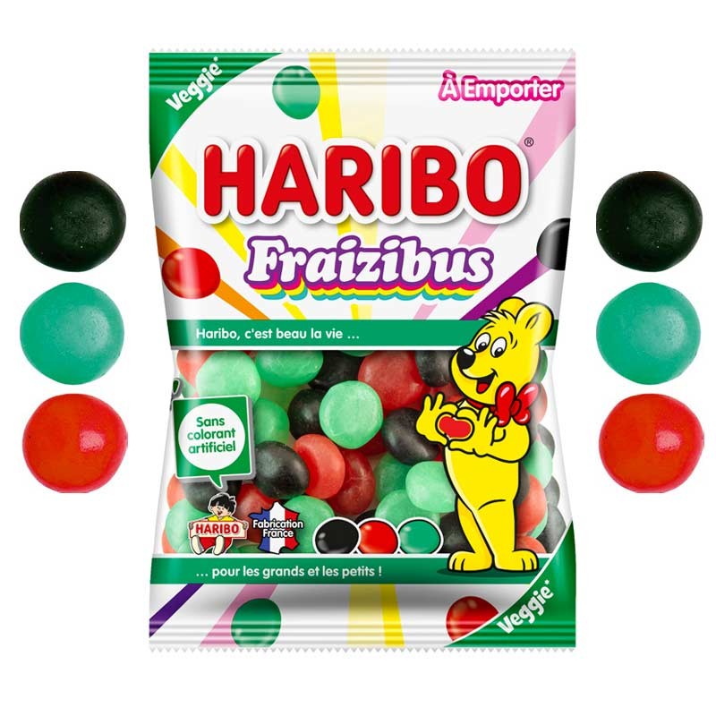 Les bonbons fraizibus dragéifiés de haribo