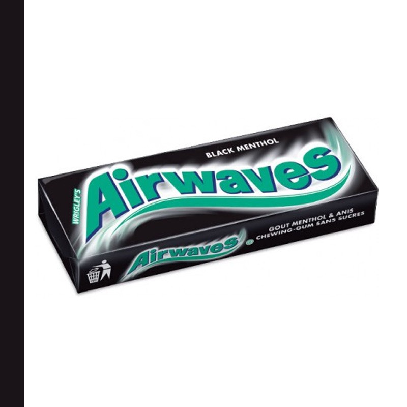 Chewing gum Airwaves Black menthol s/sucre 5 - 84 g