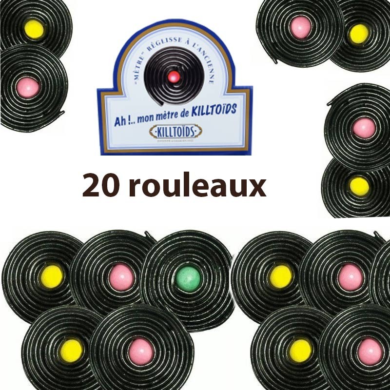 Ceinture noire-reglisse-rouleau