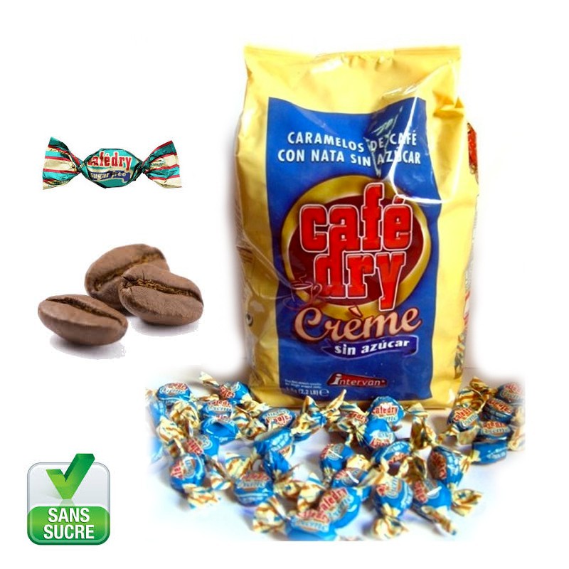 Café Dry, bonbon au cafe sans sucre Conditionnement Sac