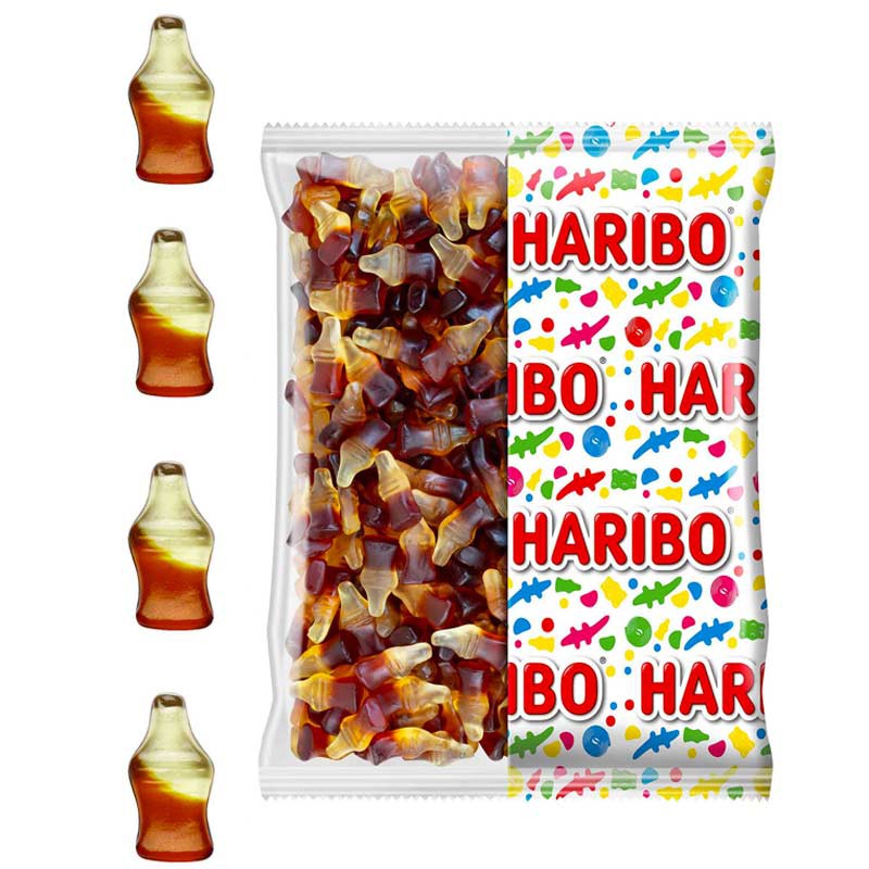 Happy Cola, bouteille cola Haribo,bonbon cola Haribo,Haribo happy cola
