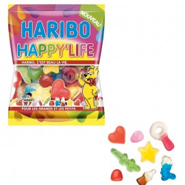 Happy Life Mélange bonbons Haribo 120gr x3