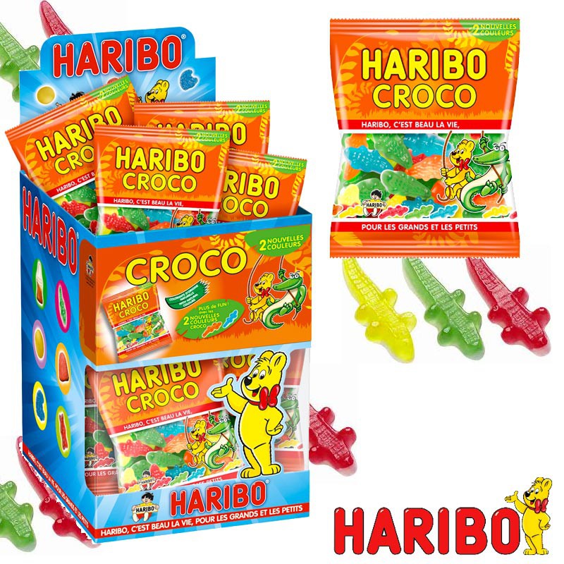Mini Crocodile Hari Haribo,mini croco Haribo,bonbon croco petit sachet