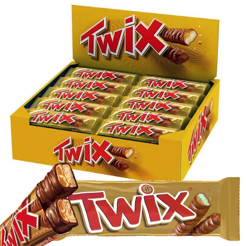 Twix Barres chocolatées biscuit nappage caramel au lait Twix 