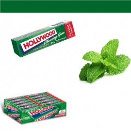 HOLLYWOOD Oral-B Chewing-gum menthe verte au fluor sans sucres