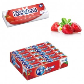 30 Etuis Freedent Chewing Gum Gout Fraise - Chewing Gum