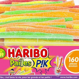 Bonbons paille pik cœur acide, Haribo (180 g)  Bam courses : Courses en  Ligne moins chères qu'au supermarché