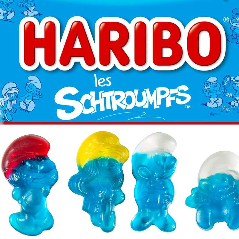 Schtroumpfs Bonbon Haribo Les Schtroumpfs Bonbons Haribo Schtroumpf Conditionnement 3 Sachets De 1gr Soit 360 Gr