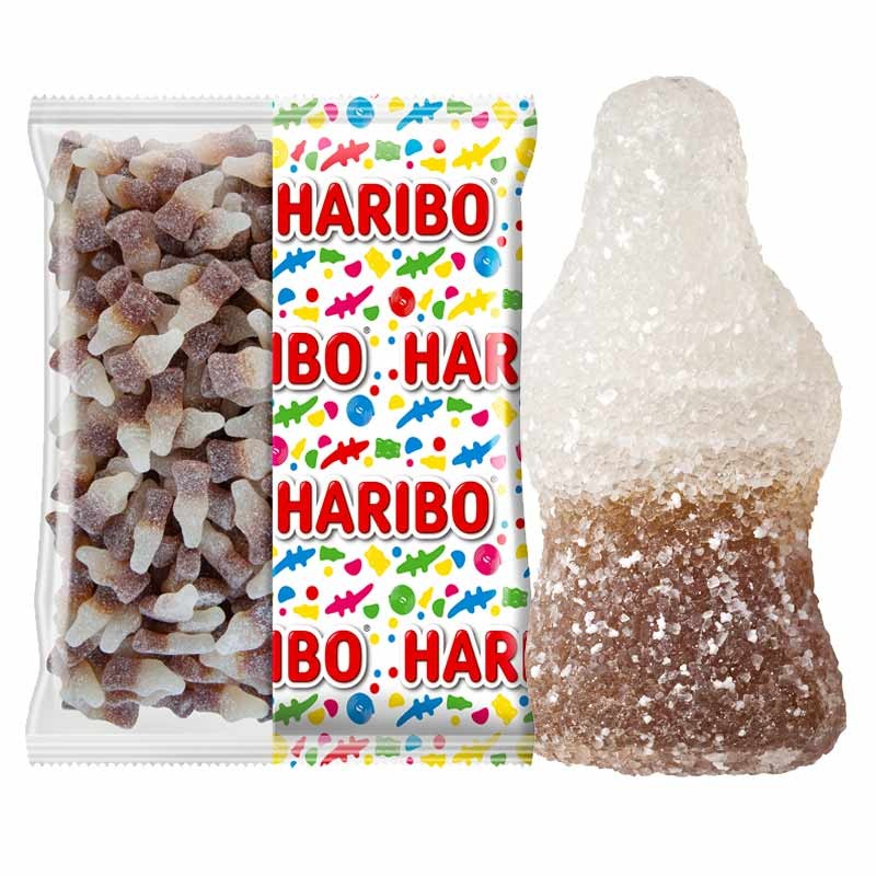 Haribo - Bonbons en forme de bouteilles de coca à la cerise - 150 par boîte  : : Epicerie