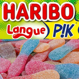 Langue Acide Haribo,bonbon Haribo en forme de langue,langue Pik Haribo