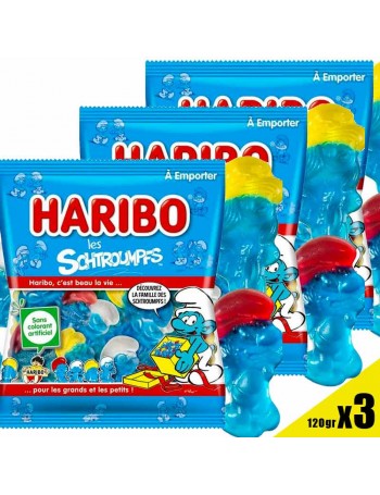 Schtroumpfs, Bonbon Gélifié Haribo Schtroumpf, Les Schtroumpfs Bonbons