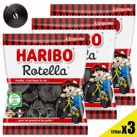 Les Bonbons de Mandy - Bonbons Réglisses - Rotella Haribo 120Gr