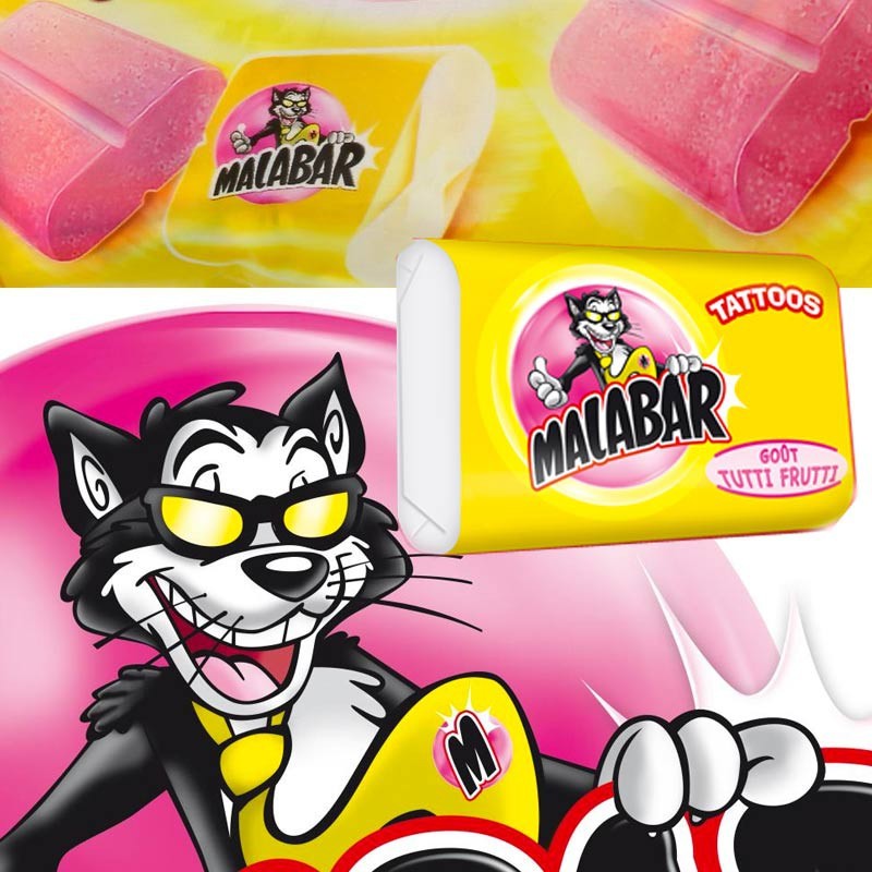 Malabar Original, chewing gum tutti fruiti, malabar Tutti frutti