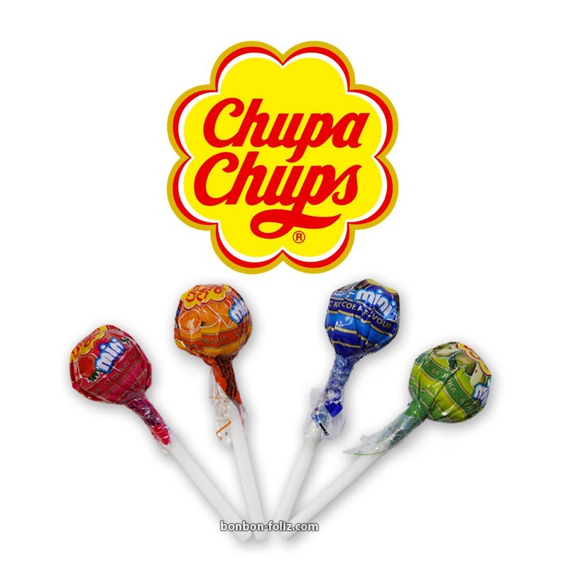 Mini Chupa Chups assorties, 25 pièces