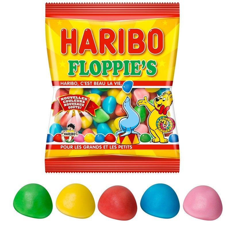 Floppy Haribo, floppies haribo, bonbon couleur au fruit haribo
