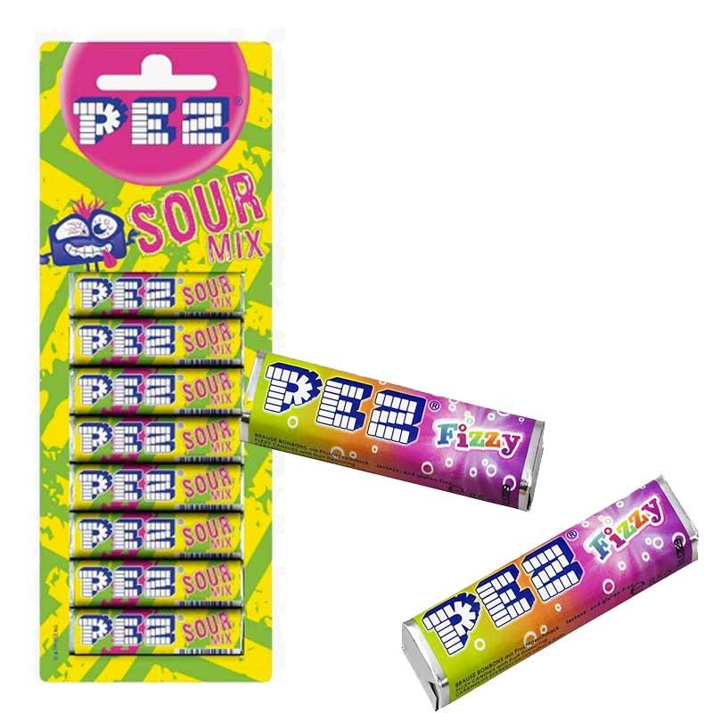 Distributeur de bonbons et recharges, Pez (34 g, modèle aléatoire