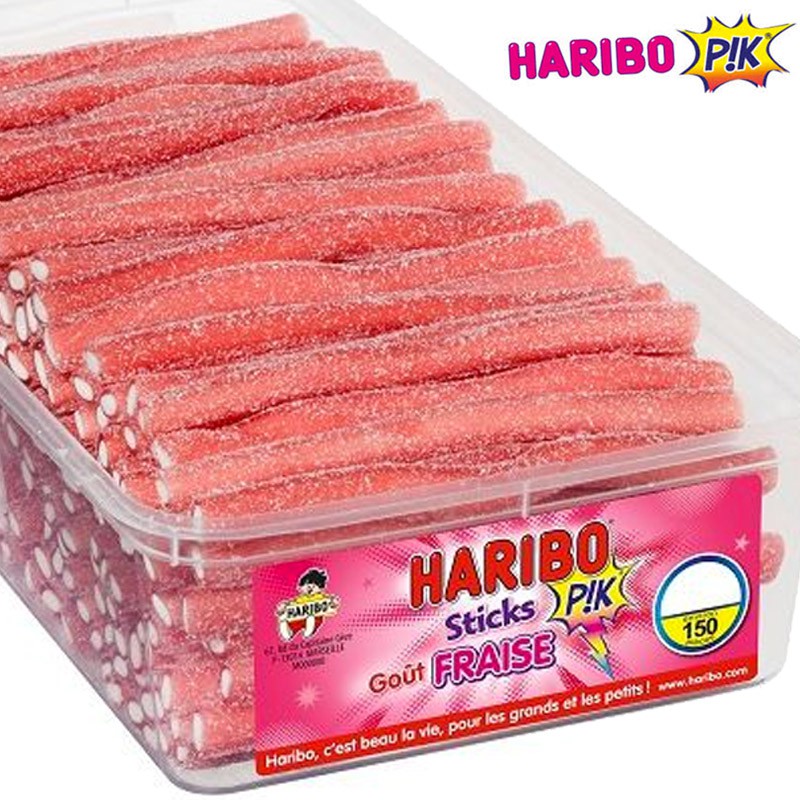 Stick fraise Pik Haribo - Génération Souvenirs